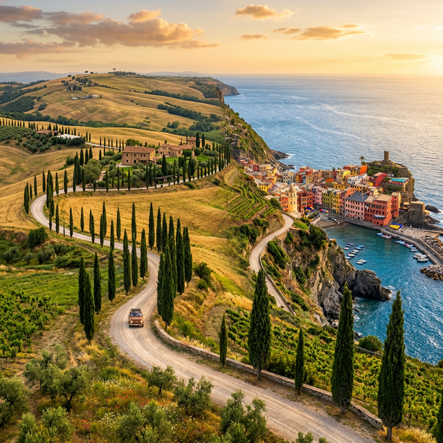 Ruta por la Toscana y Cinque Terre en coche en 7 días