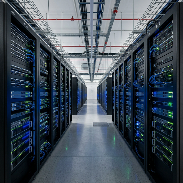 Sala de servidores que ilustra la infraestructura de una buena VPN